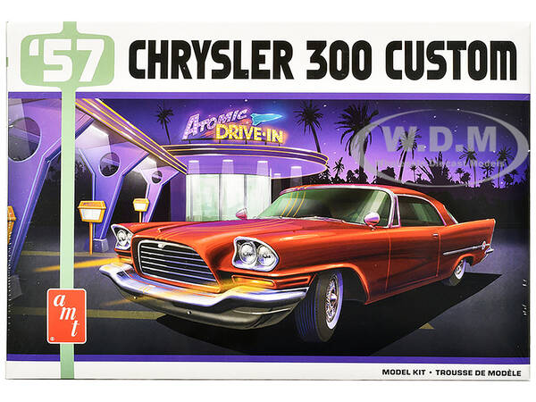 Skill 2 Model Kit 1957 Chrysler 300 Custom 1/25 Scale Model by AMT