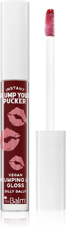 theBalm Plump Your Pucker Volumizing Lip Gloss Color Dilly Dally 2.7ml