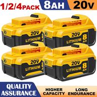 【FOR DCB Series  】18V(MAX 20V )8.0Ah Li-ion Replacement for Dewalt 20V Battery Compatible with  20 Volt Battery DCB DCD D...