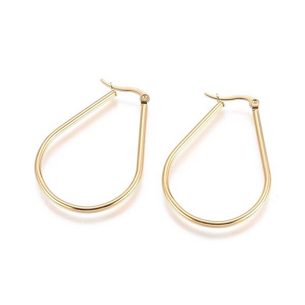 304 Stainless Steel Hoop Earrings