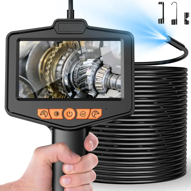 Industrial Endoscope Tools, Work Equipment for Men, 1080P Handheld Borescope with HD Camera, Endoscopy for Cars, Pipelines,...