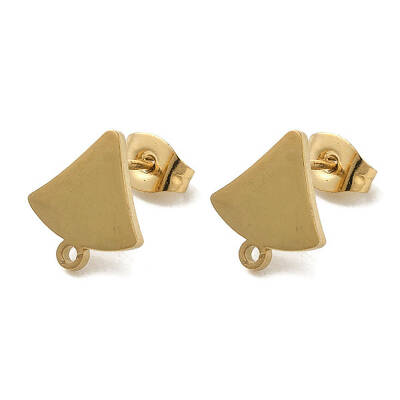 Ion Plating(IP) 304 Stainless Steel Stud Earring Findings