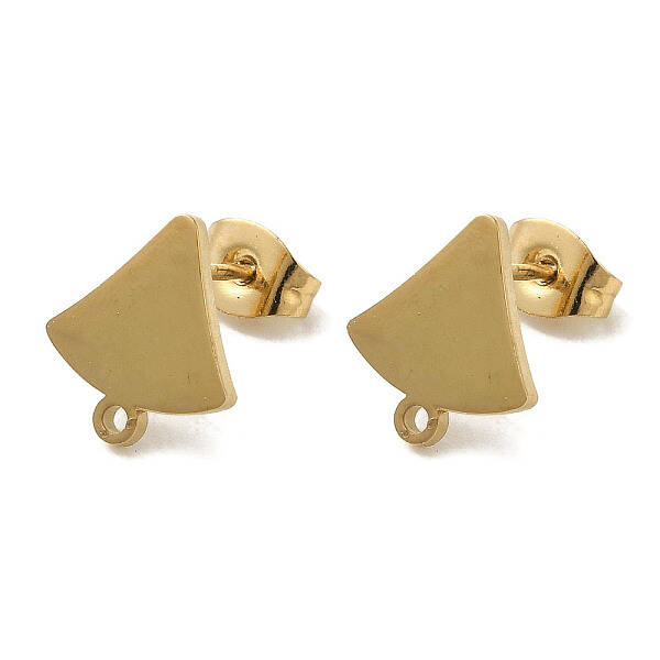 Ion Plating(IP) 304 Stainless Steel Stud Earring Findings