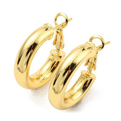Rack Plating Brass Hoop Earring