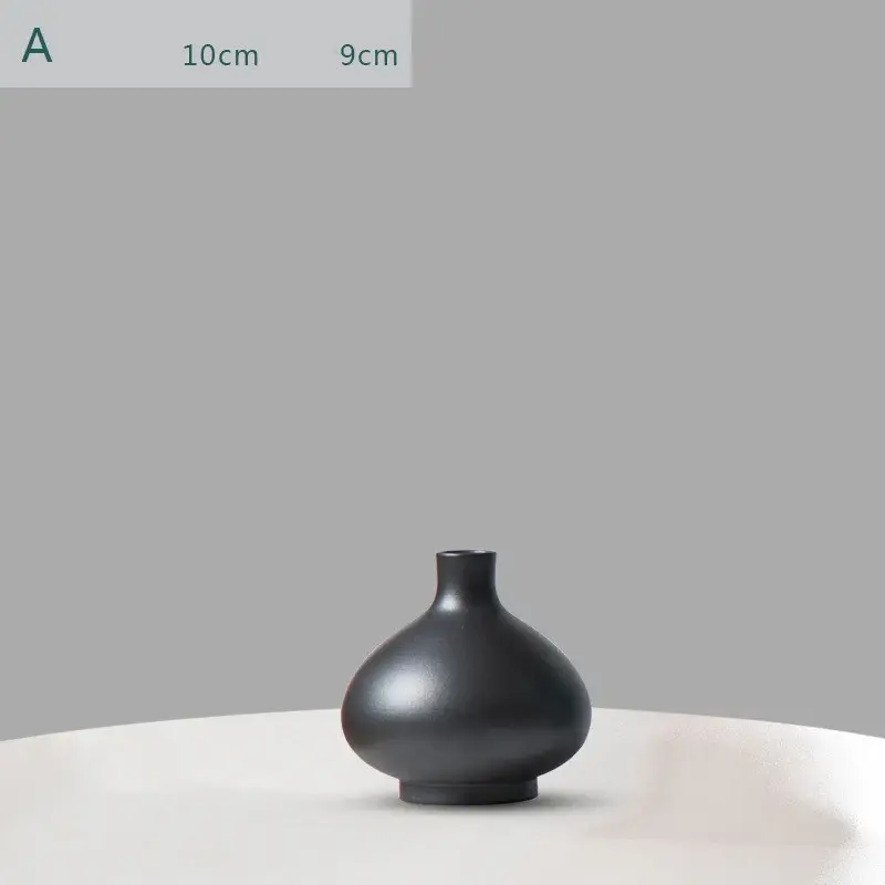 Creative Ceramic Vases For Living Room Decoration Accessories | Color: Black