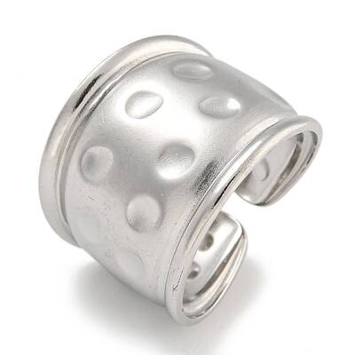 304 Stainless Steel Open Cuff Ring for Women