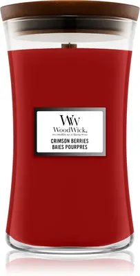 Woodwick Crimson Berries Scented Candle Jar 275g