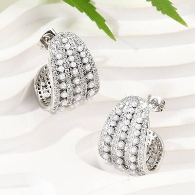 Brass Stud Earrings