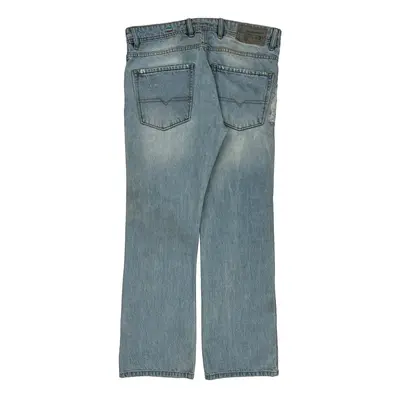 Distressed Diesel Jeans - 36W 30L Light Wash Denim