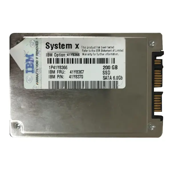 41Y8366-01 IBM 200GB MLC SATA 6Gb/s Hot Swap 1.8-inch Internal Solid State Drive