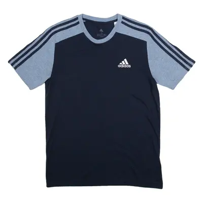ADIDAS Mens T-Shirt Blue S
