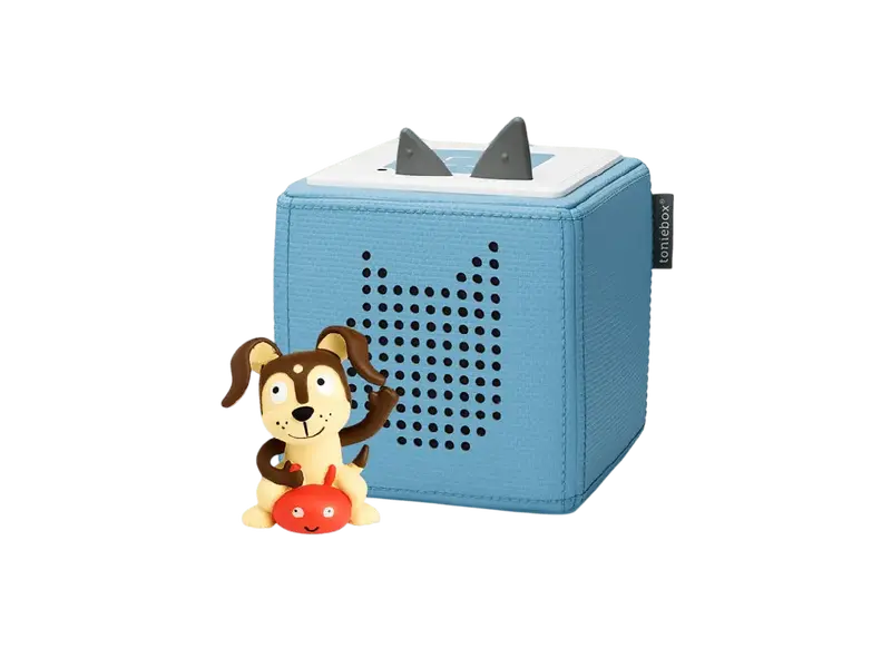 Tonies Blue Toniebox Starter Set with Playtime Puppy Tonie and Charging Station
