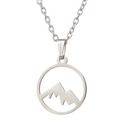 Non-Tarnish 201 Stainless Steel Pendnat Necklaces