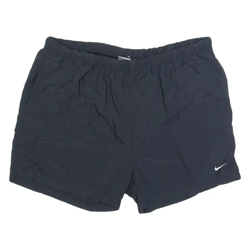 NIKE Mens Sports Shorts Black Relaxed L W34