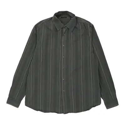 Sisley Striped Shirt - 2XL Blue Cotton