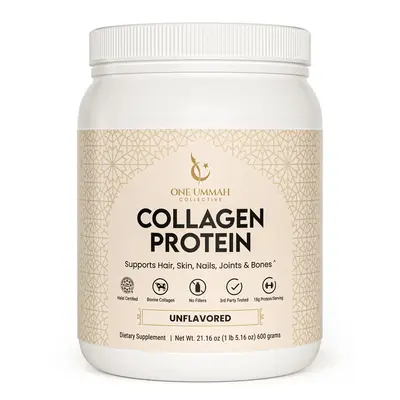 Halal Certified Collagen Peptides Protein Powder – Hydrolyzed Bovine Collagen Type I & III – 18g Protein per Serving – ...