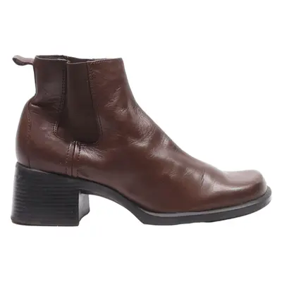 CLARKS Chelsea Boots Brown Leather Womens UK 5