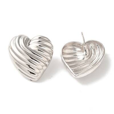 Rack Plating Brass Stud Earrings