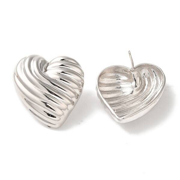 Rack Plating Brass Stud Earrings
