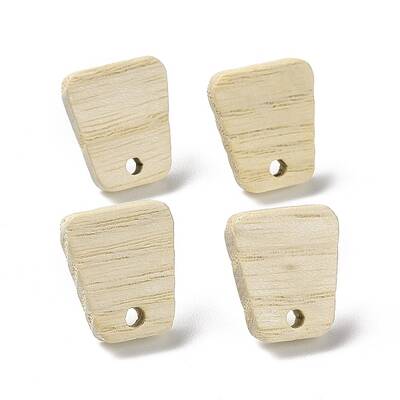 Ash Wood Stud Earring Findings