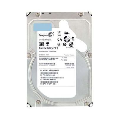 507631-003 HP 2TB 3Gb/s SATA 7200 3.5-Inch Hard Drive