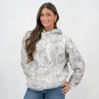 Premium Camo Hoodie | Weighted | Leaf Camo Pattern Cotton Fabric Sweatshirt