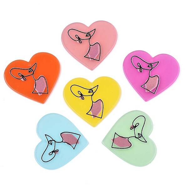 Translucent Cellulose Acetate(Resin) Pendants