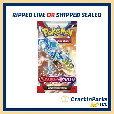 Pokemon TCG: Scarlet & Violet Base Booster Pack - RIP LIVE (**Bounty**)