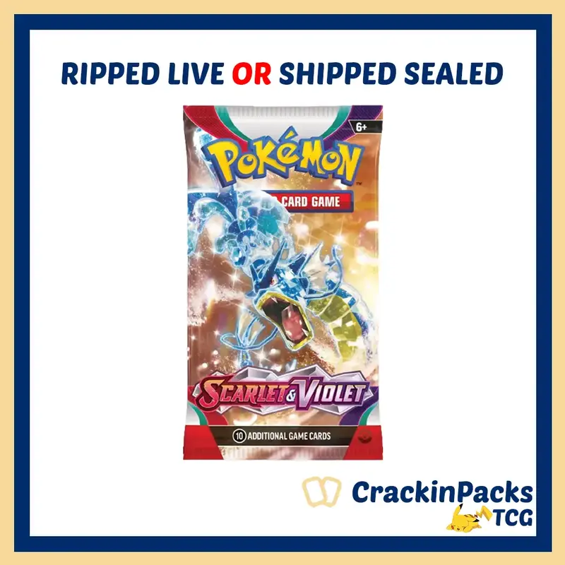 Pokemon TCG: Scarlet & Violet Base Booster Pack - RIP LIVE (**Bounty**)