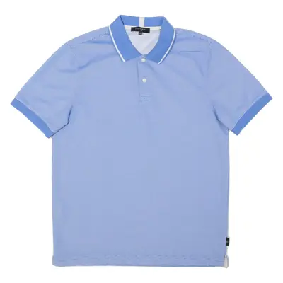 TED BAKER Mens Polo Shirt Blue Striped S