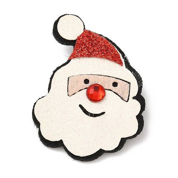 Christmas Theme PU Leather Brooch