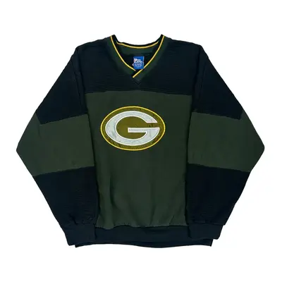 Green Bay Packers Pro Player Nfl Sweatshirt - Large Green Polyester Blend