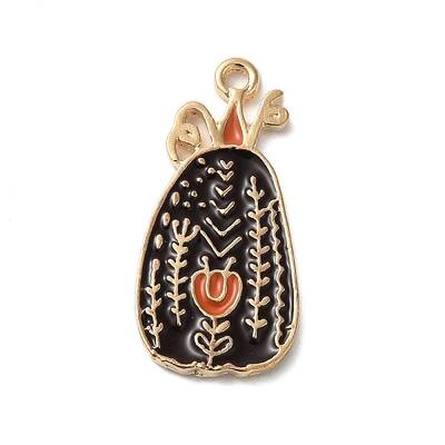 Thanksgiving Day Golden Tone Alloy Enamel Pendants
