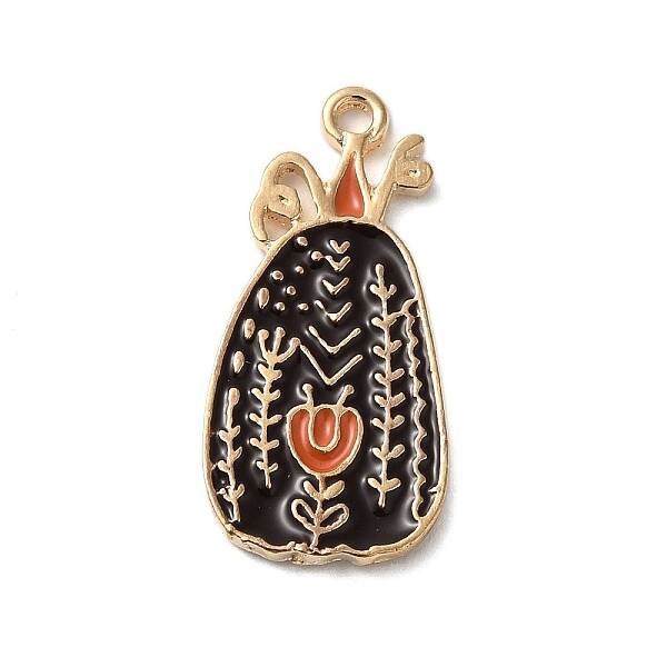 Thanksgiving Day Golden Tone Alloy Enamel Pendants