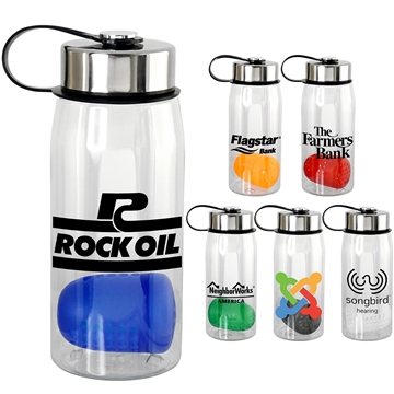 100 Promotional Metal Lanyard Lid 25 oz Recycled Bottle with ...