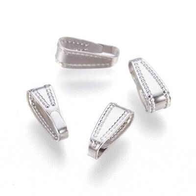Tarnish Resistant 304 Stainless Steel Snap On Bails