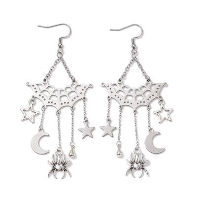 Non-Tarnish 304 Stainless Steel Dangle Earrings