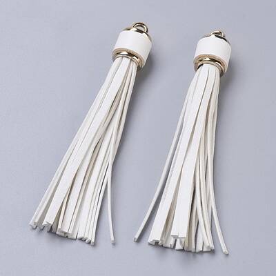 PU Leather Cord Tassel Big Pendants