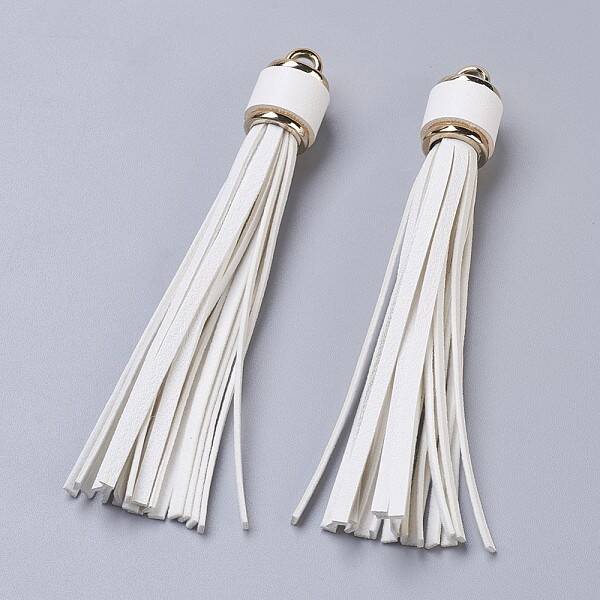 PU Leather Cord Tassel Big Pendants
