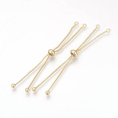 Brass Box Chain Slider Bracelet Making
