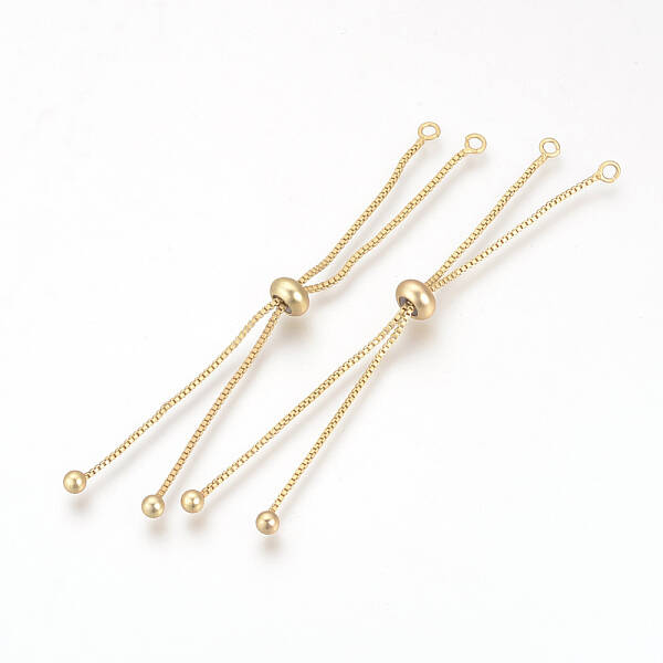 Brass Box Chain Slider Bracelet Making