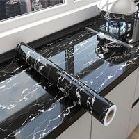 Marble Pattern Self-adhesive Wallpaper, Waterproof Oil-proof Wallpaper, Decorative Wallpaper for Kitchen Countertop Cabinet S...