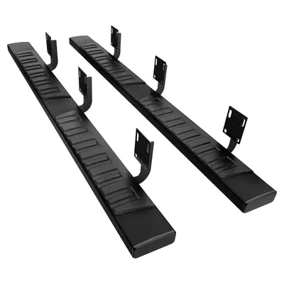 6 Inches Running Boards Compatible with 1999-2016 Ford F-250 F-350 Crew Cab, Aluminum Black Side Steps Nerf Bars
