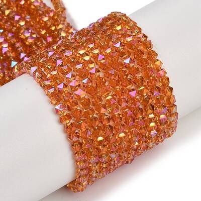 Electroplate Glass Beads Strands