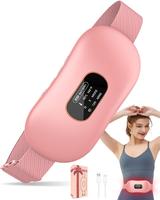 Heating Pad for Period Cramps,Upgrade Portable Heating Pads with Display&4 Timer Auto Off,Cordless Menstrual Heating Pad Back...