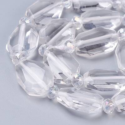 Natural Quartz Crystal Beads Strands
