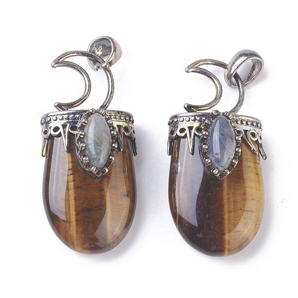 Natural Tiger Eye Pendants
