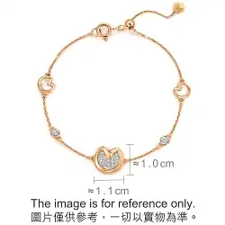 'Seedling' 18K White & Red Gold Diamond Bracelet