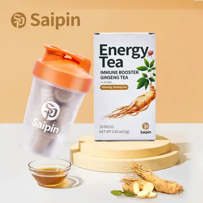 SAIPIN Men's 14-Day Plan Freeze-Dried Ginseng Tea - Sugar-Free Caffeine-Free Daily Balance Endurance Immune Wellness 3.6X Abs...