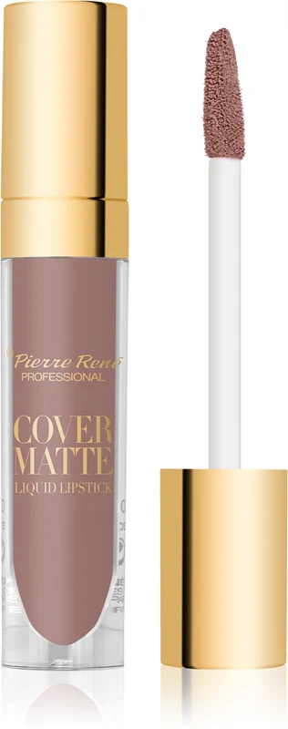 Pierre René Cover Matte Liquid Lipstick Matte Color 06 Burnt Sugar 5 ml